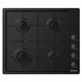 Candy 60cm 4 Burner Gas Hob - Black | CHW6LBB from DID Electrical - guaranteed Irish, guaranteed quality service. (6890808443068)
