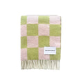 Checkerboard Kiwi Pink Blanket - Rugs by Roo