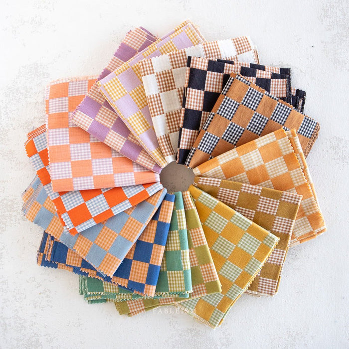 Checkmate - Checkers - Sandalwood - Fableism Supply Co. - Simplifi Fabric