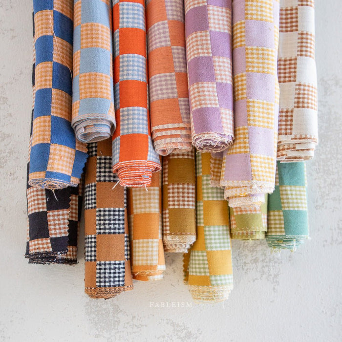 Checkmate - Checkers - Sandalwood - Fableism Supply Co. - Simplifi Fabric