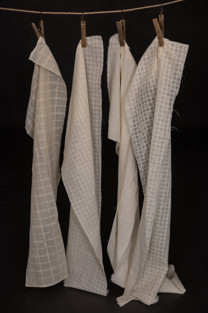 Chequered Stripe Natural Indian Cotton - Merchant & Mills - Simplifi Fabric