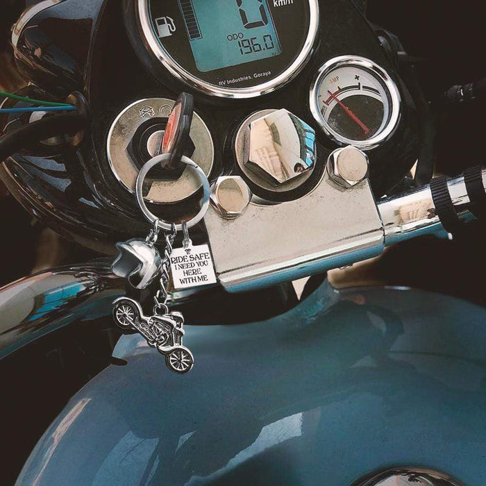 Classic Bike Keychain - To My Boyfriend - You Complete Me And Make Me A Better Person - Gkt12008