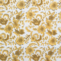 Country Floral - Yellow - Indian Block Prints Cottage - Fableism Supply Co. - Simplifi Fabric