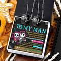 Couple Pendant Necklaces - To My Man - I Will Love You Forever And Always - Gnw26045