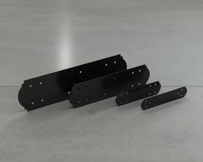 Crowned Style Straight Brackets - Various Sizes - Madison Iron and Wood