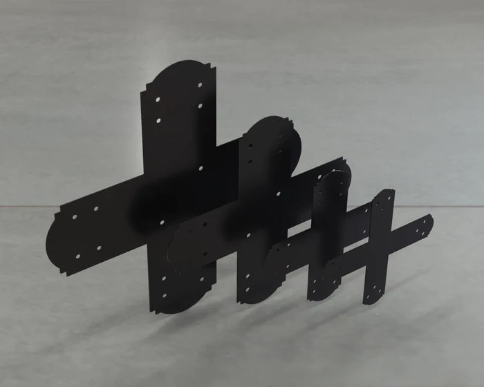 Crowned Style X Brackets - Various Sizes - Madison Iron and Wood