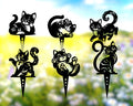Cute Kitten Yard Stakes - Madison Iron and Wood