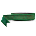 Dark Green Wired Ribbon, 1" X 10YD