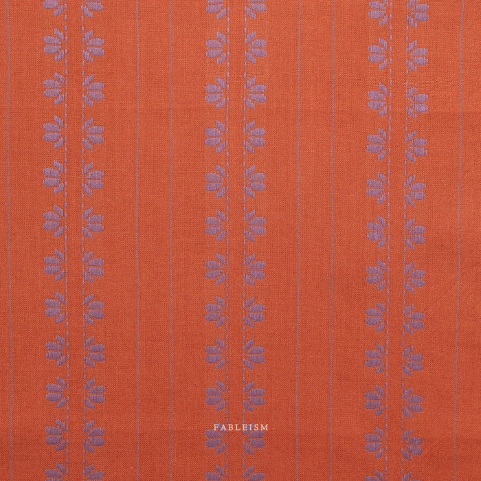 Deco Stripe - Spice - Fine & Dandy - Fableism Supply Co. - Simplifi Fabric