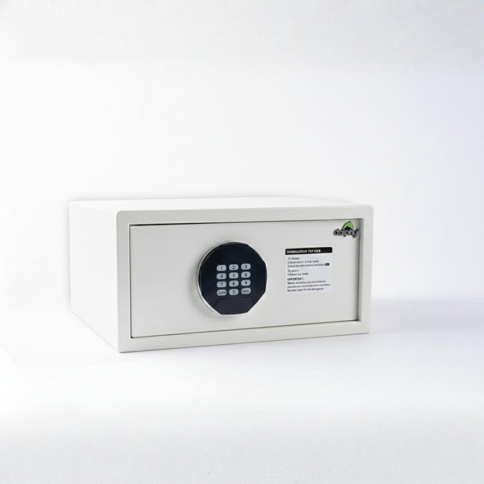 Deluxe Digital Hotel Safe – Commercial Grade (White)