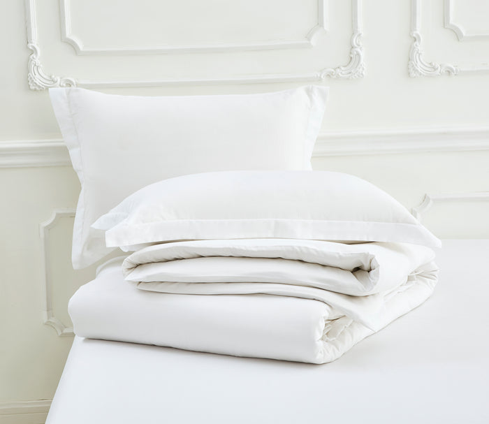 Dolphy Linen 50/50 Polycotton Percale White Commercial Sheet Set