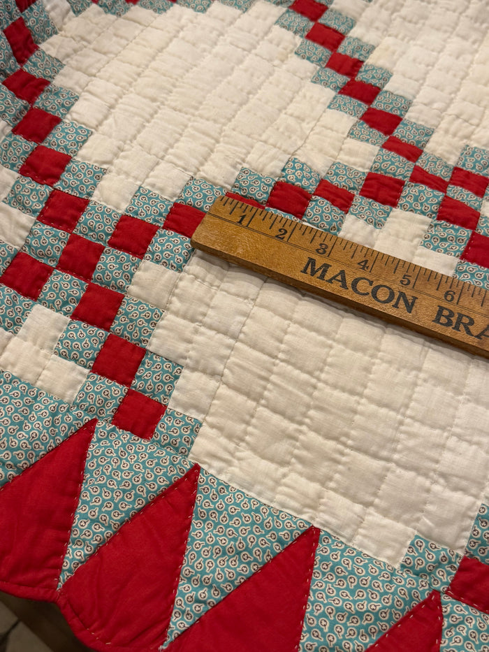 Double Irish Quilt with Cone Border