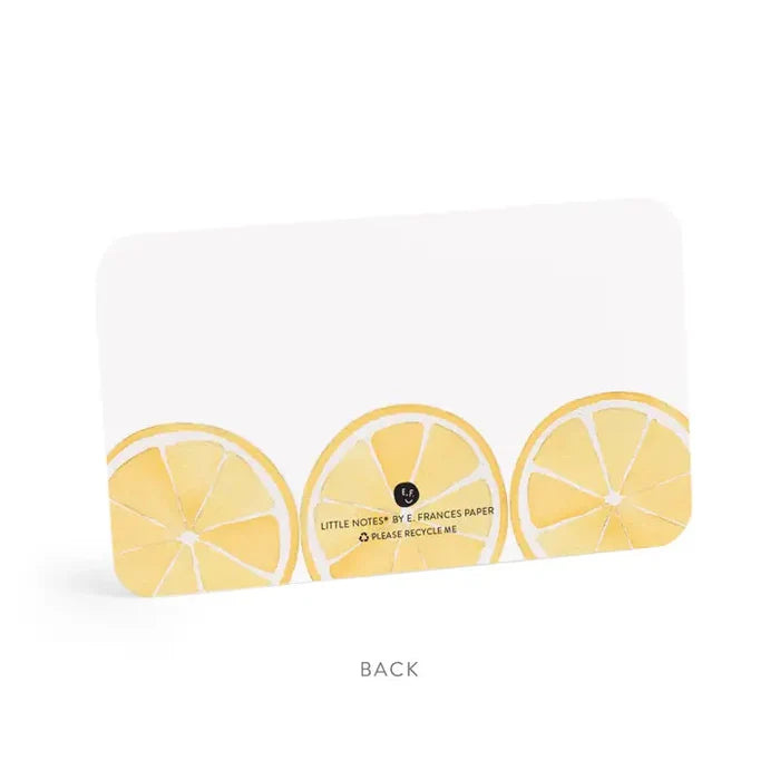 E Frances Little Notes -Lemon