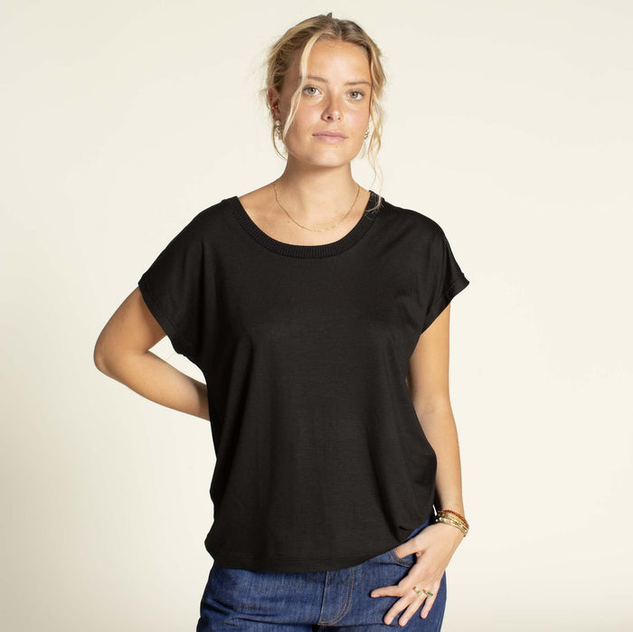 Easy T-Shirt Paper Pattern - Wardrobe by Me - Simplifi Fabric
