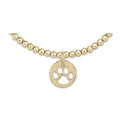 enewton Extends Classic Gold 3mm Bracelet -Paw Print Gold Disc