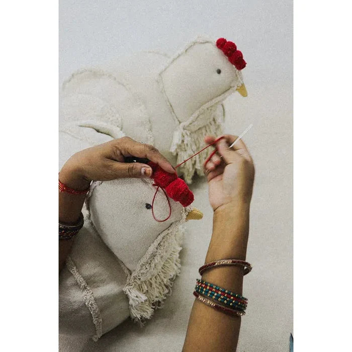 Farm Chicken Pouf - Rugs by Roo