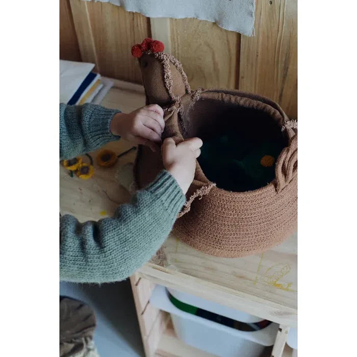 Farm Chicken Toffee Basket - Rugs by Roo