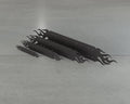 Flaming Straight Brackets - Various Sizes - Madison Iron and Wood