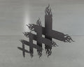 Flaming X Brackets - Various Sizes - Madison Iron and Wood