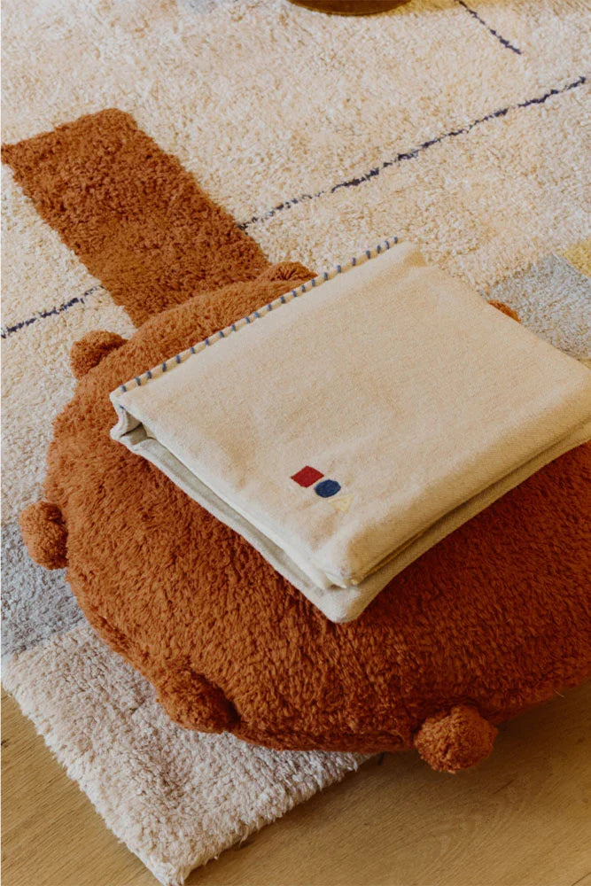FLOOR CUSHION BUBBLY TERRACOTA - Rugs by Roo