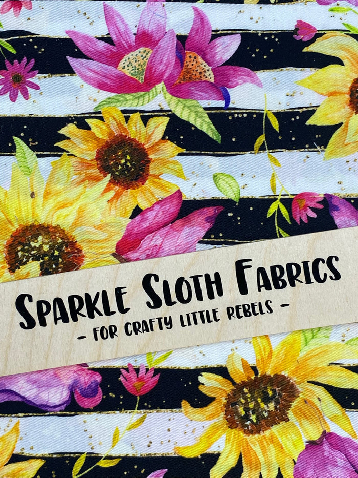 Floral - Sunflower Stripes