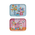Flowers in Vases Trays