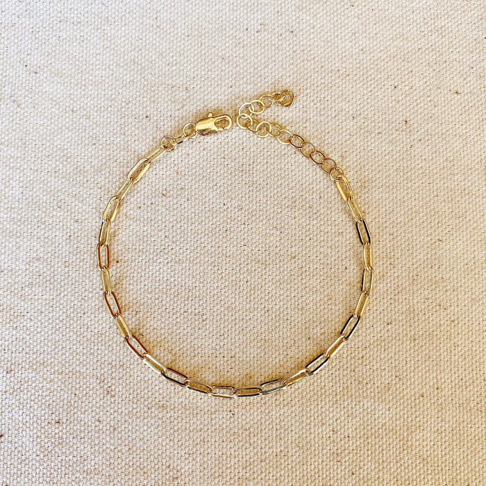 GoldFi - 18k Gold Filled Short Link Paperclip Bracelet