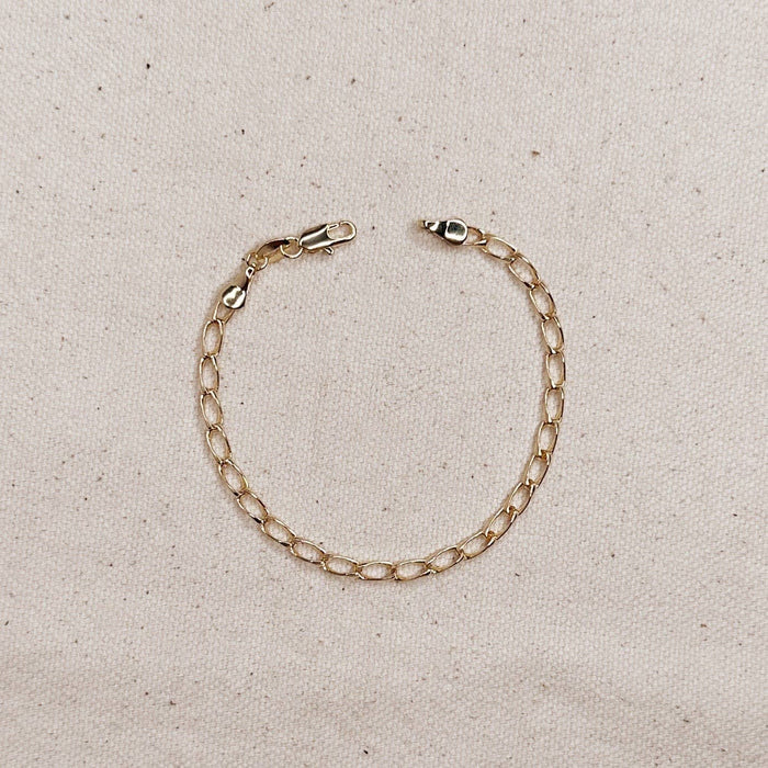 GoldFi - 18k Gold Filled Slight Twist Link Bracelet