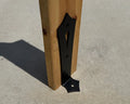 Gothic Post Base Bracket - Madison Iron and Wood