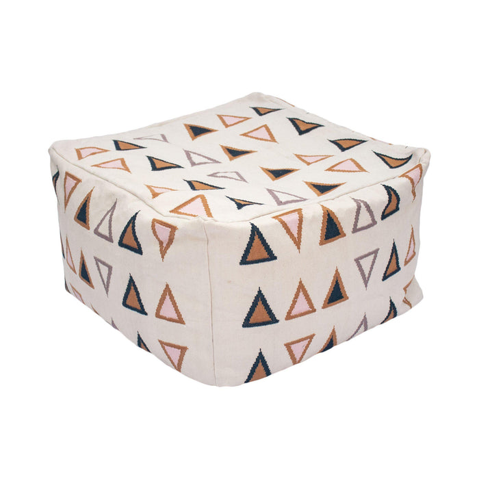 Rugs by Roo | Leah Singh Gramercy Multi Pouf-H16POU02