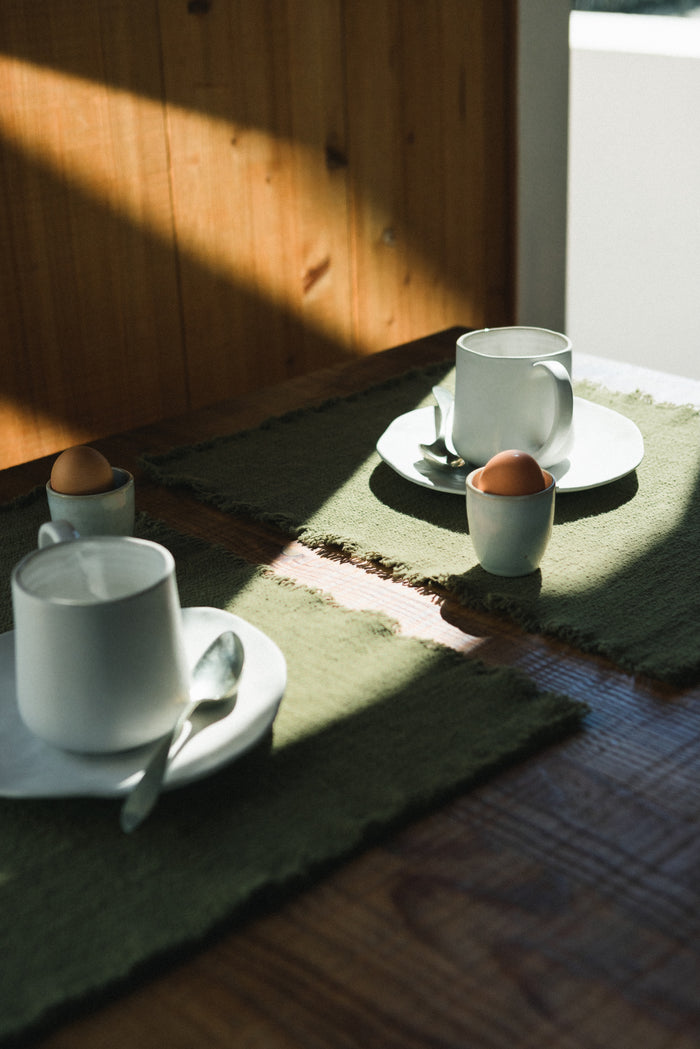 Handloom Placemat Kaki, Set of 4 - Rugs by Roo
