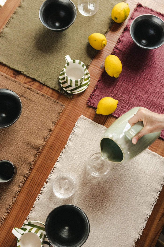 Handloom Placemat Kaki, Set of 4 - Rugs by Roo