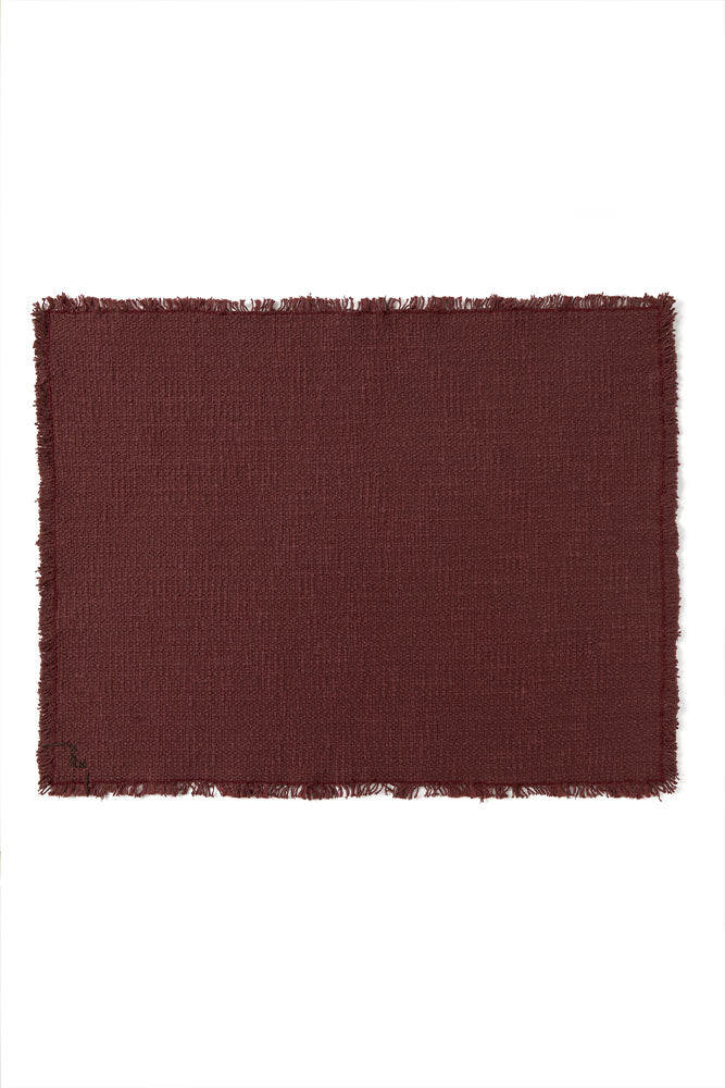 Handloom Placemat Marsala, Set of 4 - Rugs by Roo