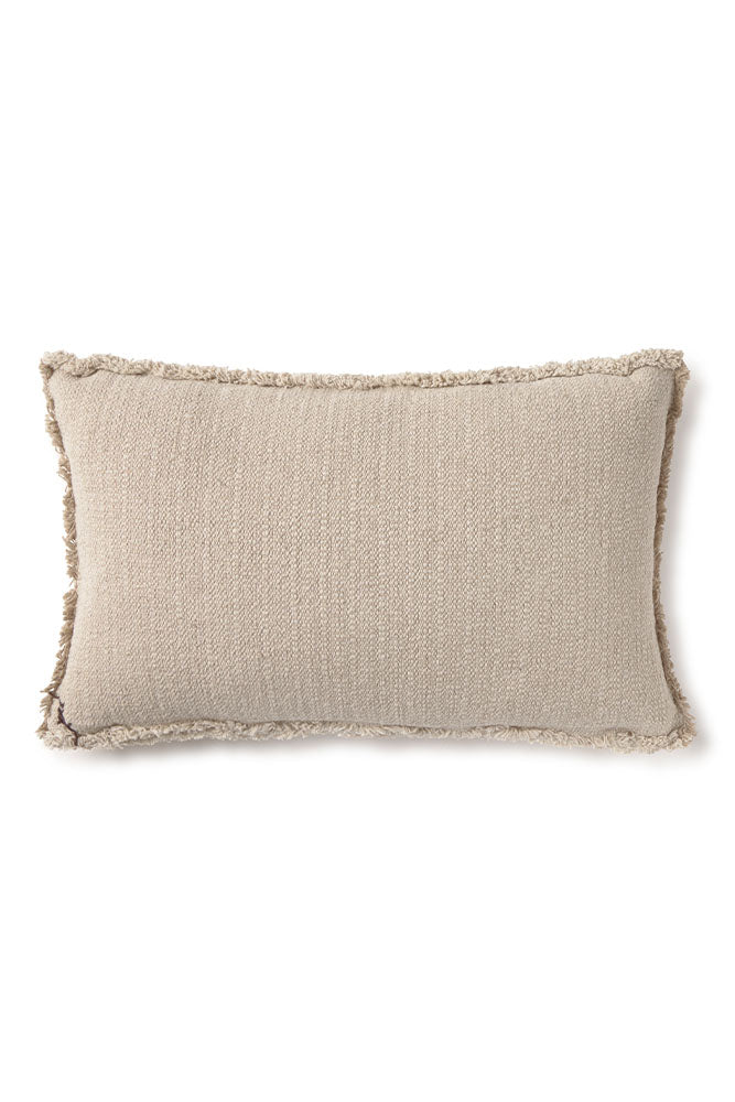 Handloom Rectangular Cushion Beige - Rugs by Roo