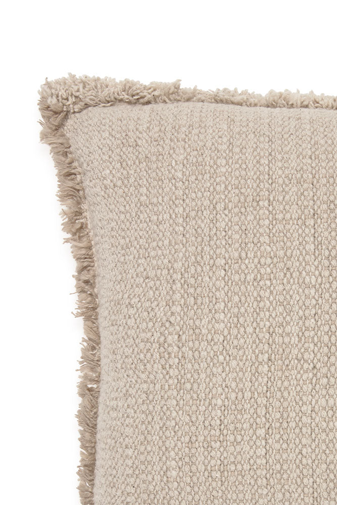 Handloom Rectangular Cushion Beige - Rugs by Roo
