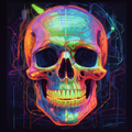Happy Glowing Skull