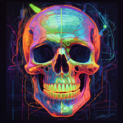 Happy Glowing Skull
