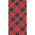 H&C Guest Towel Napkins -Red Plaid