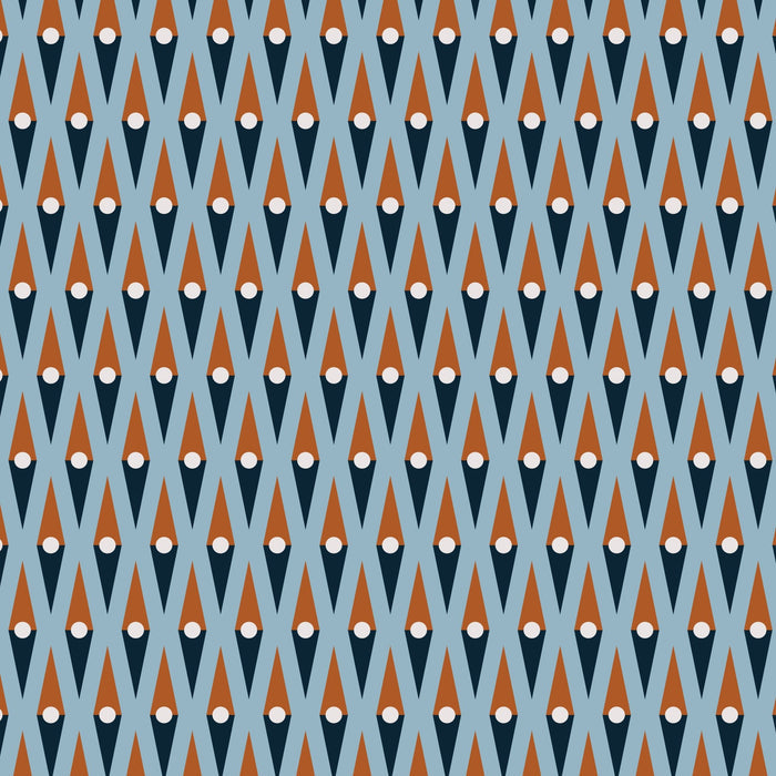 Head North - Blue - Backwoods and Boots - Softly Studio - Cloud 9 Fabrics - Poplin - Simplifi Fabric