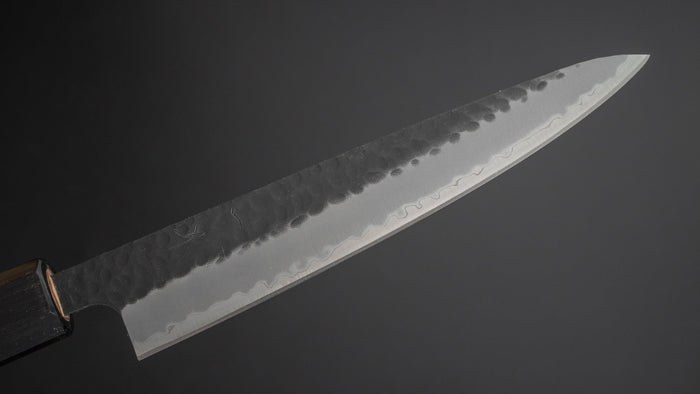 Hitohira Futana SB Kuro Tsuchime Petty 150mm Cherry Wood Handle - HITOHIRA
