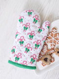 Holiday Oven Mitt -Candy Cane