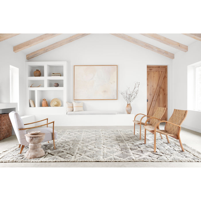 Rugs by Roo Loloi Hygge Smoke Taupe Area Rug in size 5' 6" x 8' 6"