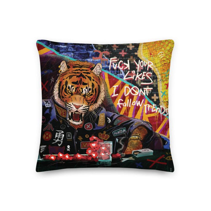 I DONT FOLLOW TRENDS PREMIUM PILLOW - REBHORN DESIGN