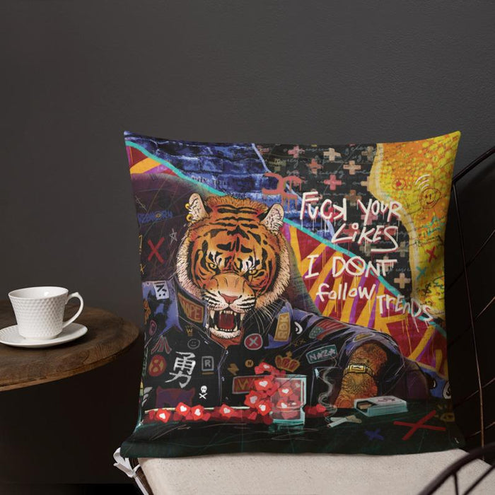 I DONT FOLLOW TRENDS PREMIUM PILLOW - REBHORN DESIGN
