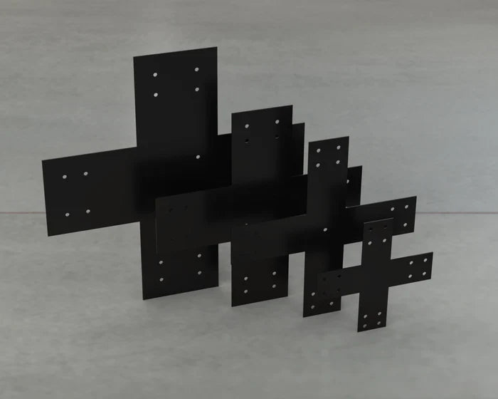 Industrial Style X Brackets - Various Sizes - Madison Iron and Wood