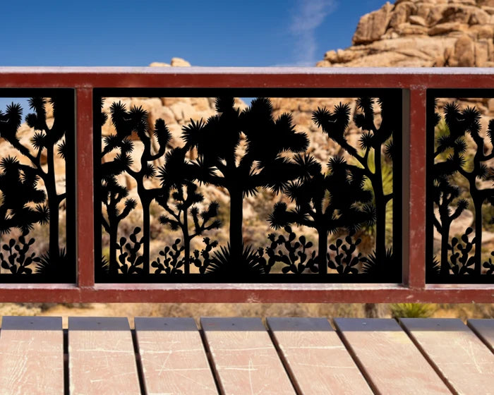 80"x30" - Joshua Tree National Park Fence/Gate Panel Insert - Madison Iron and Wood