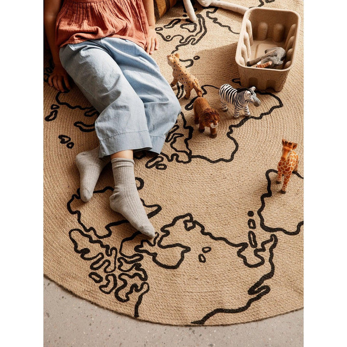 Rugs by Roo | Ferm Living Jute Carpet World Large Area Rug-1104263281