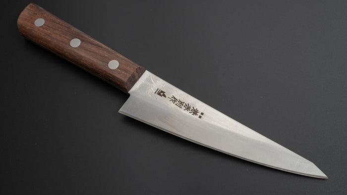 Kanehide Bessaku Stainless Honesuki Kaku 150mm Rosewood Handle - HITOHIRA
