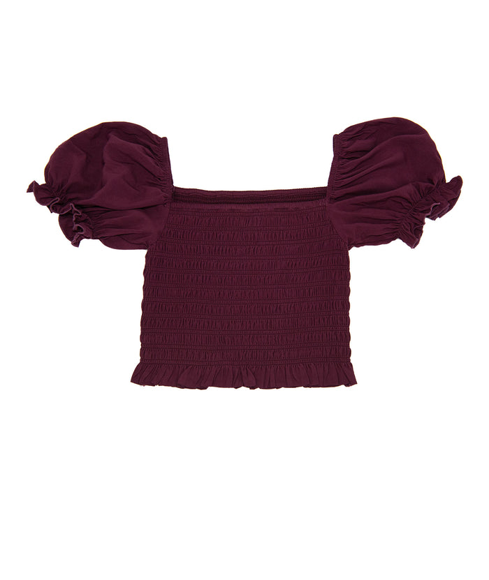 Katie J NYC Girls Marlee Top Eggplant Distressed/seasonal girls Katie J NYC
