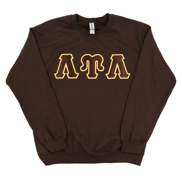Lambda Upsilon Lambda Brown Greek Crewneck